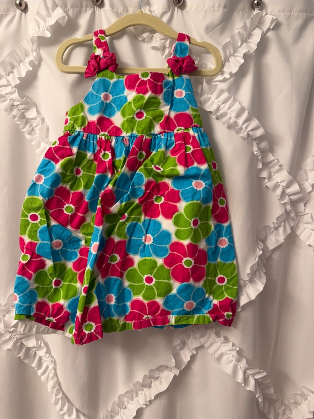 Gymboree Bright Floral Sundress in Pink, Blue & Green
